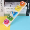 Educational Rainbow Tower Four Column Shape Twist Baby Toy