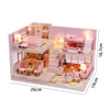 3D Wooden Mini Dollhouse Kit with Furniture – DIY Handmade Miniature House Puzzle for Ages 14+