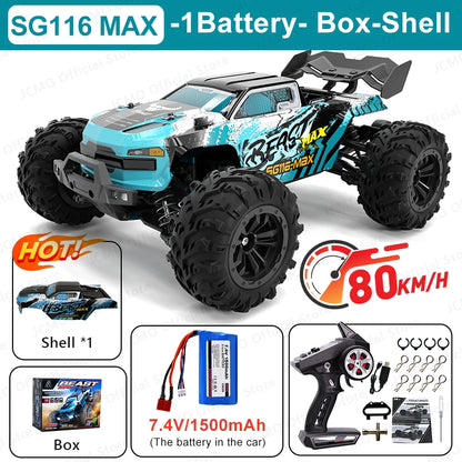 SG116MAX 1:16 High-Speed Brushless RC Car with 4WD Off-Road Drift