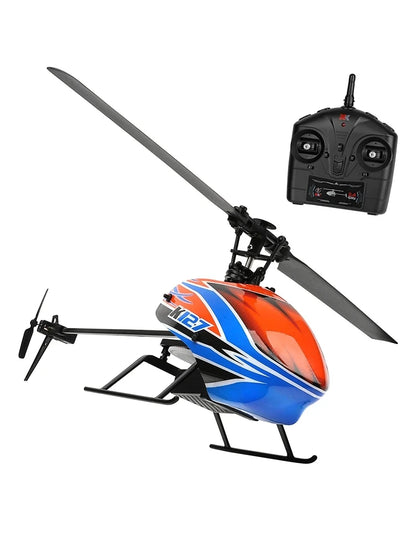 WLtoys XKS K127 RC Helicopter – 6-Axis Gyroscope 2.4G 4CH Mini Single Blade RC Toy