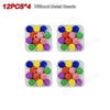 Korea Traditional Gonggi Game Set - 5/12 Pcs with Weighted Jack Stones & Metal Beads, Finger Exercise Toy