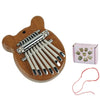 8-Key Finger Thumb Piano Pendant Mini Kalimba Musical Instrument for Toddlers Kids and Beginners
