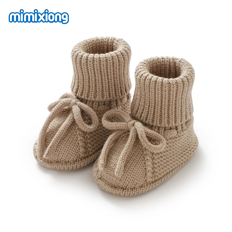 Baby First Walkers – Breathable Anti-Slip Knitted Booties for Newborn Boys & Girls, 0-18M Unisex Prewalkers