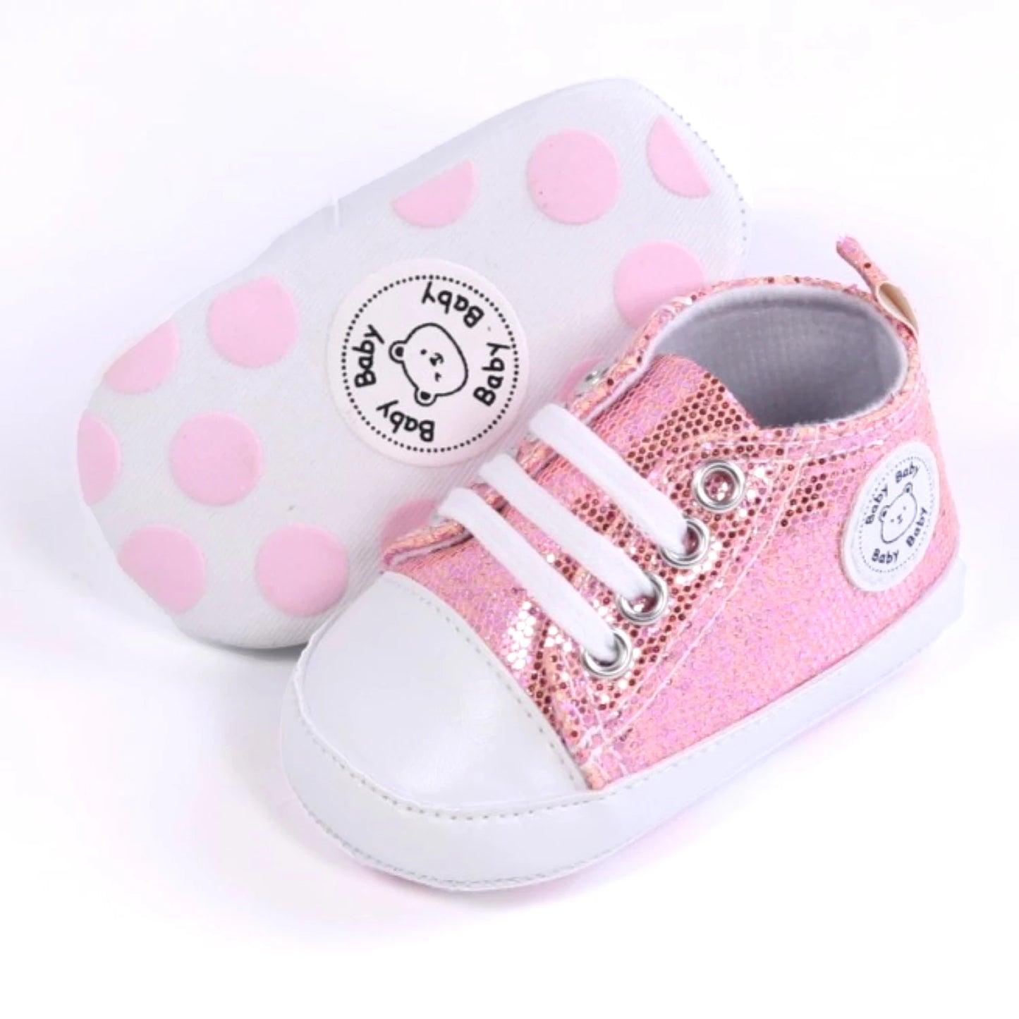 Trendy Sequin Sneakers for Baby Boys – Lightweight Non-Slip Shoes for Indoor & Outdoor Walking