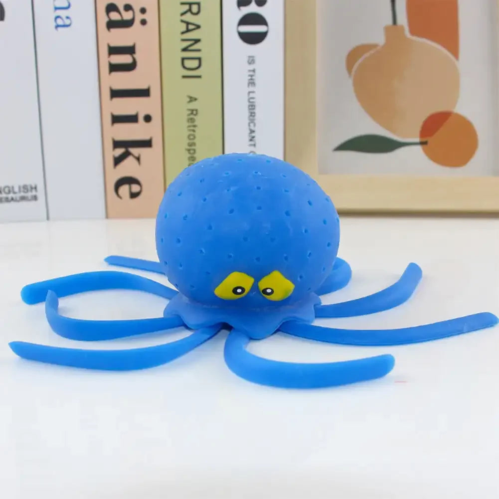 Baby Bath Sponge Octopus Toy – Water Absorbing Squeeze Stress Relief Toy