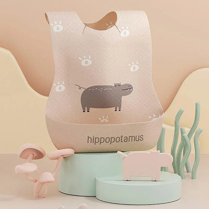 Infant Waterproof Print Bib – Super Soft Saliva Pocket, Children’s Complementary Food Rice Bibs, Burp Cloths, Baby Essentials - Kidzy Market