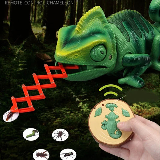 RC Chameleon Toy – Remote Control Intelligent Lizard Reptile Model for Kids