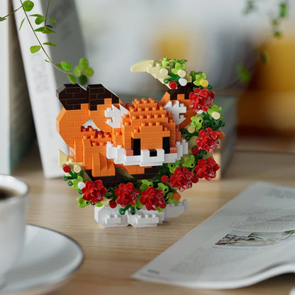 Mini Dog, Cat, Panda, and Raccoon Building Block Models – Cute Pet Ornaments Toy for Kids