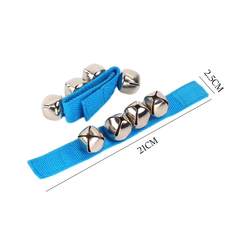 1 Pair Wrist Bells for Kids – Wearable Jingle Rattle Toy, Durable Percussion Educational Instrument, Orff Music Bell Ring