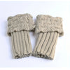 Elegant Women's Winter Boot Cuffs - Soft Knitted Acrylic Leg Warmers | Cozy Stretchable Ankle Socks | 1 Pair