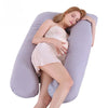U-Shaped Pregnancy Pillow - Pure Cotton Lumbar Support & Backrest Cushion for Pregnant Women, Multi-Function Full Body Pillow