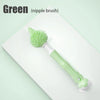 Baby bottle nipple cleaning brush made of liquid silicone, ideal for cleaning children's cups and nipples—an essential home item.