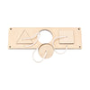 Baby Montessori Busy Board DIY Wooden Toy – Accessories with Robot, Lock, Gear, Horn, and Zipper, Educational Graffiti Toy for Children Gifts