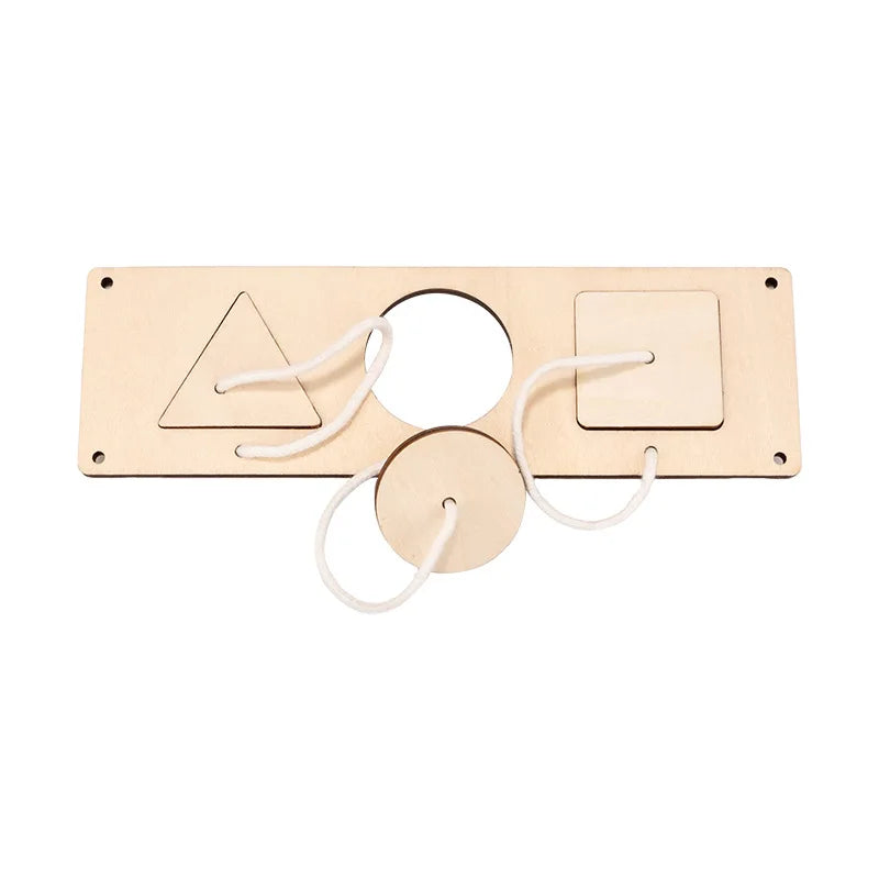 Baby Montessori Busy Board DIY Wooden Toy – Accessories with Robot, Lock, Gear, Horn, and Zipper, Educational Graffiti Toy for Children Gifts