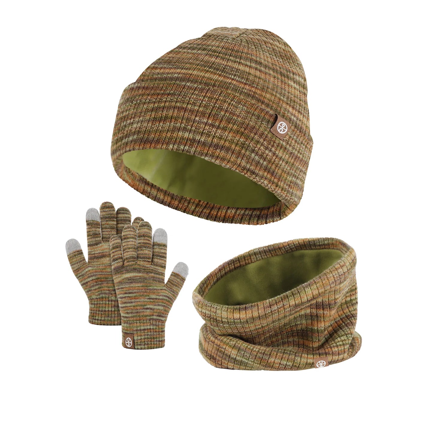 3-Piece Winter Set – Warm Knitted Hat, Gloves & Scarf for Boys & Girls, Plus Velvet Ear Protection Beanie for Kids