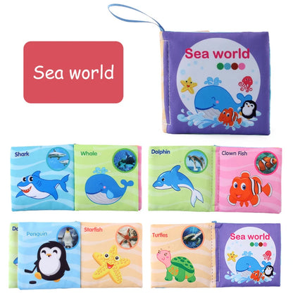 Baby Soft Cloth Book for Newborns 0-12 Months - 3D Animal Family Cognitive Montessori Early Educational Toy, Gift for Kids