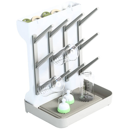 Bottle Holder Organizer, Space-Saving Vertical Standing Baby Bottle Drying Rack