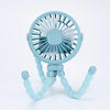 Portable Cart Stroller Fan Clip-On for Baby 600mAh USB Rechargeable Handheld Electric Fan with 3 Speeds for Home and Outdoor Use
