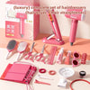 Girls Beauty Salon Play Set – Kids Hair & Makeup Pretend Play Toy with Styling Tools & Accessories
