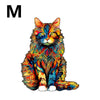 Unique Cat Pattern Wooden Puzzle, Irregular Animal Shapes, Leisure Toy, Gift for Halloween, Christmas, Birthday