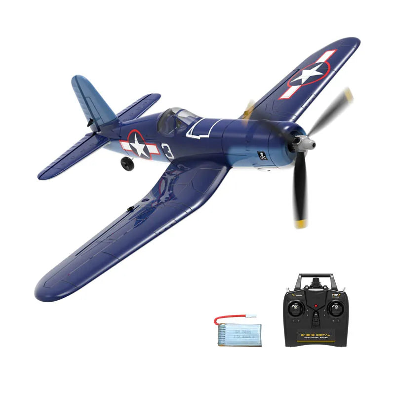 F4U Corsair RC Plane 2.4GHz 4CH 400mm (15.7 Inches) Wingspan One-Key Aerobatic RTF