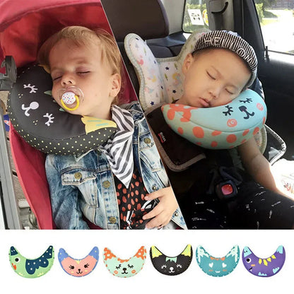 Safety Neck Pillow for Kids, Car Seat Belt Shoulder Guard, Child Head Protection Sleep Cushion