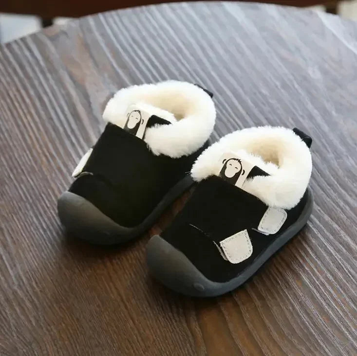 Infant Toddler Boots Winter Warm Plush Baby Girls Boys Snow Boots Non-Slip Comfortable Soft Bottom Kids Shoes