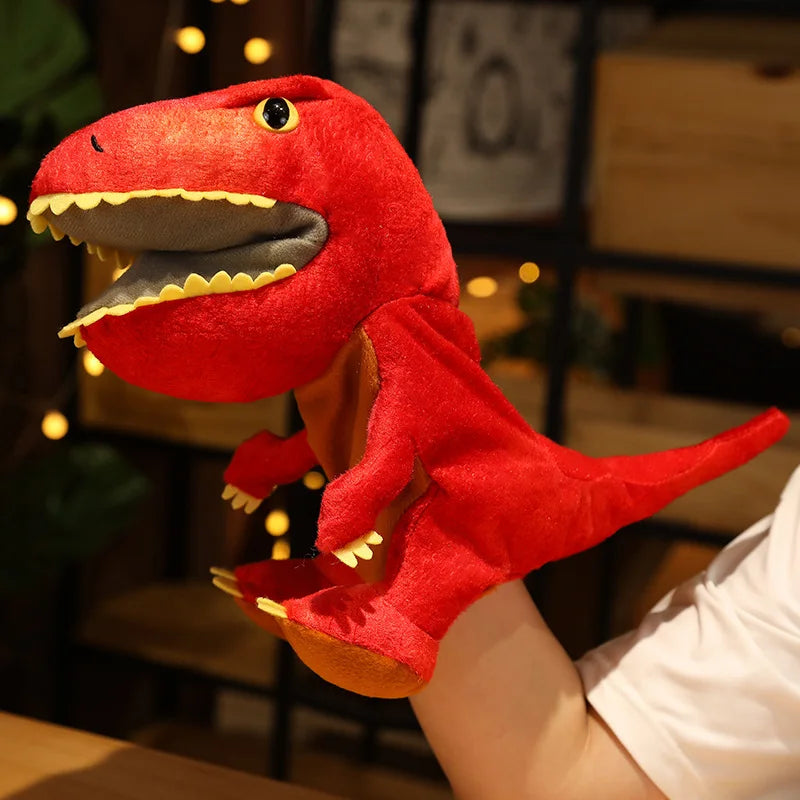Dinosaur Plush Hand Puppet, Lifelike Triceratops and Tyrannosaurus Rex for Kids and Adults