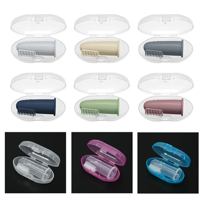 Baby Soft Finger Toothbrush - BPA-Free Food Grade Silicone Infant Oral Care Brush