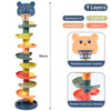 Montessori Rolling Ball Track Toy for Babies 0-36 Months Push Pop Sliding Ball Early Education Sensory Toy