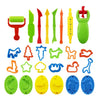 Children's DIY Plasticine Mold Modeling Clay Accessories - Play Dough Tool Kit with Plastic Set, Knife, and Mold, Educational Toys Gift for Kids