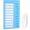 Kids Chore Chart 1-Piece with 5 Blank Cards – Plastic Checklist Board & Detachable Cards for Routine Planning