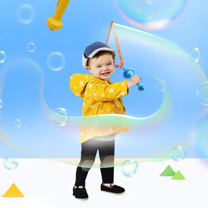 46cm (18.1in) Large Bubble Wand for Kids - Outdoor No-Spill Bubble Stick Toy