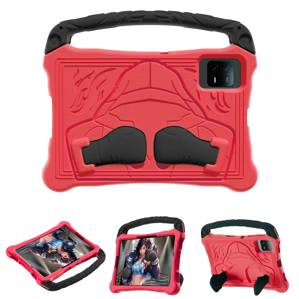Kids 11-Inch EVA Shockproof Tablet Case with Stand & Handle — Compatible with Xiaomi Pad 5 / Pad 5 Pro / Pad 6 / Redmi Pad SE / Redmi Pad 2 — Boxing Champion Design – view 10