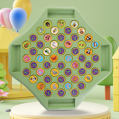 Animal Flip Chess Board Game Cognitive Memory Board Game for Kindergarten and Preschool Gatherings