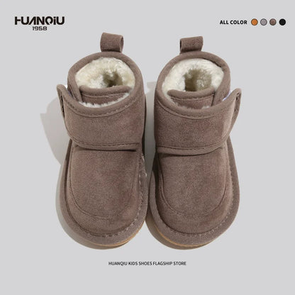 Baby Snow Boots Plush Cotton Winter Shoes for Kids Boys and Girls
