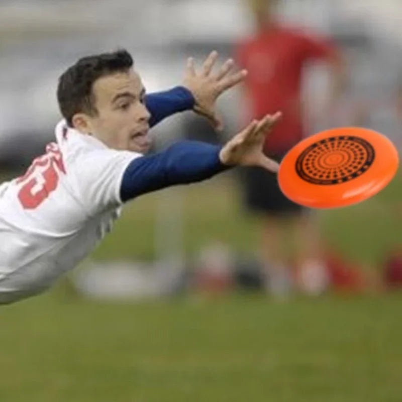 Flying Disc Frisbee Flying Saucer — 20 cm (7.9 in) & 27.5 cm (10.8 in) Portable Outdoor Throwing Toy for Kids & Adults