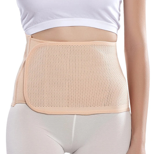 Women Mesh Tummy Control Postpartum Support Belt, Breathable Body Shaper Abdominal Support Girdle Maternity Belly Band