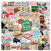 10/30/50pcs Cartoon Animal Reading Stickers – PVC Decorative Stickers for Scrapbooking, Stationery, and School Supplies for Kids