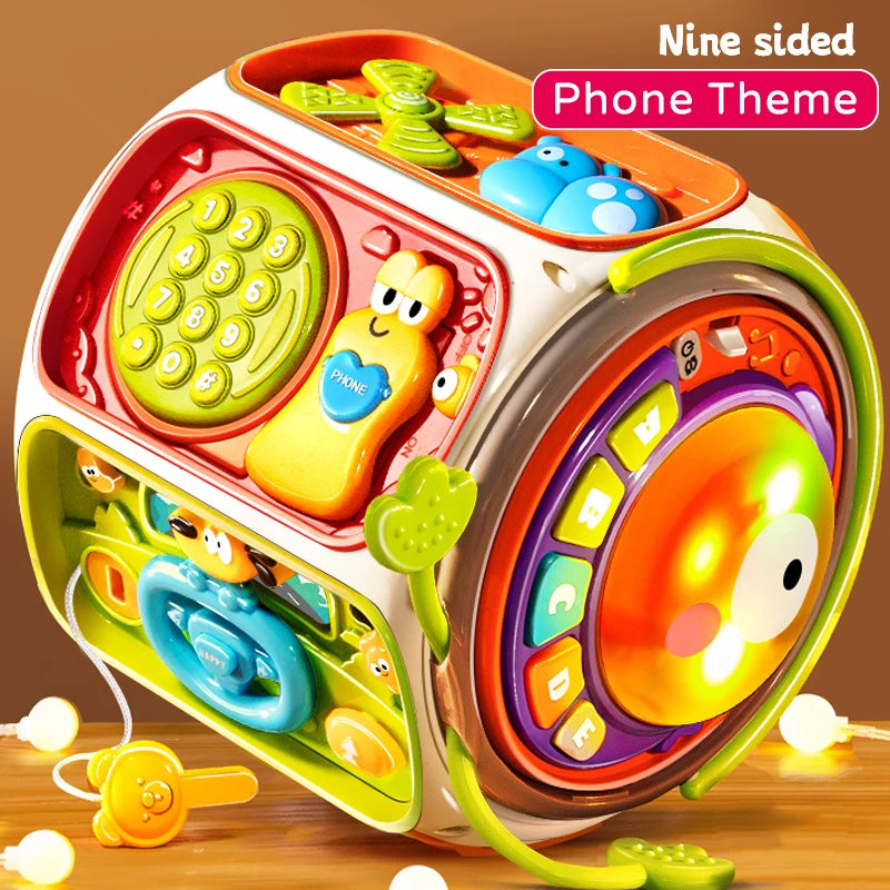 Baby Cell Phone Toy Children’s Musical Mobile Speaker with Sound and Light Educational Development Toy for 12-Month-Old Kids Gift