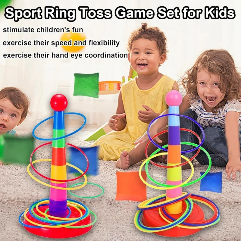 Children’s Throw Circle Game – Stacked Toy for Indoor & Outdoor Fun, Parent-Child Interactive Early Education Gift