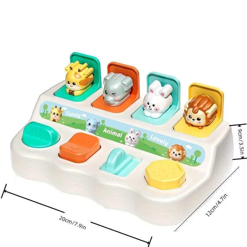 Montessori Pop-Up Animal Toy and Learning Box – Enhances Logic and Motor Skills, Educational Gift for Children’s Birthday