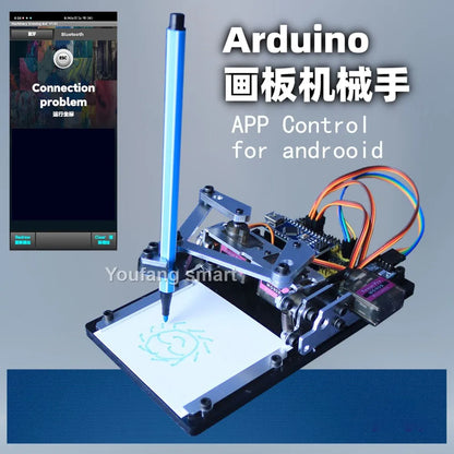 Drawbot Robot MG90S Manipulator, Artboard Drawing Machine for Arduino, NANO Programmable DIY Kit for Robot Starters