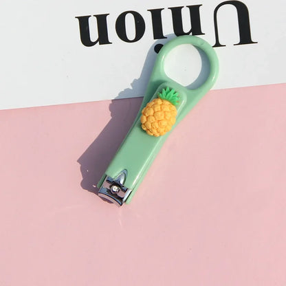 Cartoon Animal Fruit Nail Clippers for Kids, Nail Scissor Cutter, Trimmer, and Beauty Nail Scissors for Children