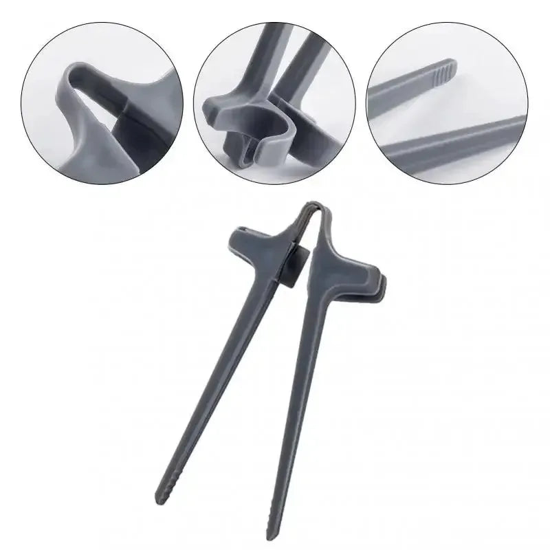 10/5 Pc Finger Chopsticks Snack Holder Lazy Chopstick Trainer