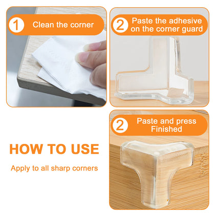 5PCS/10PCS/20PCS Baby Safety Silicone Corner Protectors – Childproof Table Edge Guards