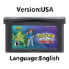 GBA Game Cartridge (32-bit, Pokemon Series, Odyssey Cloud White, FireRed & Silver Rival Rom Hack)
