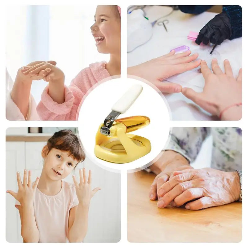 Baby Light Up Nail Clippers, Portable Travel Nail Scissors, Fingernail & Toenail Trimmer, Pocket-Sized Nail Cutter for Kids and Adults