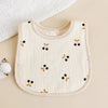Newborn Baby U-Shaped Bibs | 6 Layers Cotton Gauze Saliva Towel, Bandana Scarf for Boys & Girls, Drool Feeding Burp Cloth - Kidzy Market