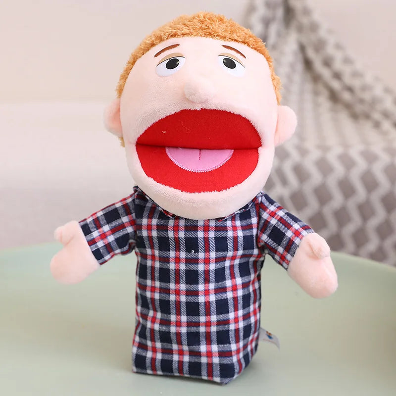 28-33cm Kids Plush Finger and Hand Puppets, Role Play Bedtime Story Toys for Boys and Girls